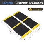 Portable Anti-Slip Wheelchair Ramp for Steps