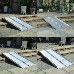 Foldable 2FT Aluminum Wheelchair Ramp with Non-Skid Surface