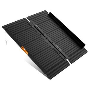 Gardhom 3FT Folding Aluminum Wheelchair Ramp