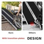 TANGZON Portable Aluminium Wheelchair Ramp – 6FT