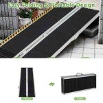 TANGZON Portable Aluminium Wheelchair Ramp – 6FT