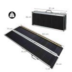 TANGZON Portable Aluminium Wheelchair Ramp – 6FT