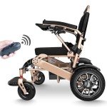 Compact Automatic Folding Electric Wheelchair with Battery
