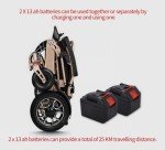Foldable Electric Wheelchair with Remote Control & Batteries