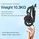 Lightweight Foldable Wheelchair with Shock Absorbers