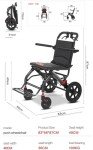 Lightweight Foldable Wheelchair with Shock Absorbers