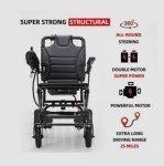 Lightweight Foldable Electric Wheelchair with Remote