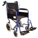 Lightweight Folding Aluminium Travel Wheelchair with Handbrakes