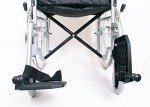 Angel Mobility Compact Folding Wheelchair in Metallic Silver