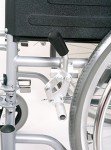 Angel Mobility Compact Folding Wheelchair in Metallic Silver