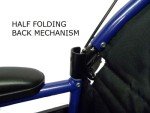 Lightweight Folding Travel Wheelchair with Handbrakes