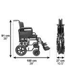 Lightweight Folding Wheelchair for Adults – Travel Friendly