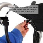 Lightweight Folding Aluminium Wheelchair with Hand Brake