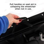 Lightweight Folding Aluminium Wheelchair with Hand Brake