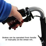Lightweight Folding Aluminium Wheelchair with Hand Brake