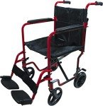 Lightweight Folding Attendant Wheelchair with Brakes