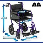 Lightweight Folding Mobility Scooter with Footrests