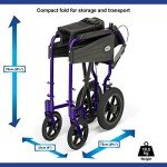 Lightweight Folding Mobility Scooter with Footrests