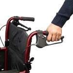 Escape Lite Attendant Propelled Folding Wheelchair - Ruby Red