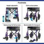 Lightweight Folding Mobility Scooter with Footrests
