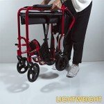 Lightweight Folding Attendant Wheelchair with Brakes