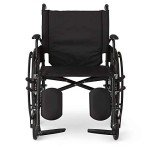 Heavy Duty Extra Wide Folding Wheelchair - 24" Seat