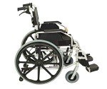 Folding Bariatric Self-Propelled Wheelchair with Brakes