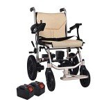 Lightweight Folding Electric Wheelchair with Batteries