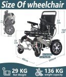Lightweight Portable Electric Wheelchair for Adults
