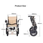 Lightweight Folding Electric Wheelchair with Batteries