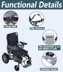 Lightweight Portable Electric Wheelchair for Adults