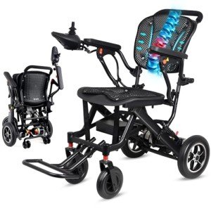 WISGING Ultra Lightweight Folding Electric Wheelchair