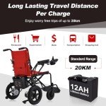 WISGING H14 Foldable Electric Wheelchair for Seniors