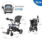 WISGING Ultra Lightweight Folding Electric Wheelchair