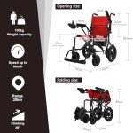 WISGING H14 Foldable Electric Wheelchair for Seniors
