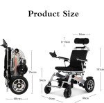 Ultralight Folding Electric Wheelchair for Seniors