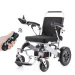 Compact Electric Wheelchair with Automatic Folding Design