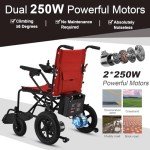 WISGING H14 Foldable Electric Wheelchair for Seniors
