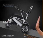 Compact Electric Wheelchair with Automatic Folding Design
