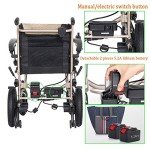Lightweight Folding Electric Wheelchair with Joystick