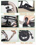 Lightweight Folding Electric Wheelchair with Joystick