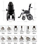 Foldable Electric Wheelchair with Headrest – 120KG Capacity