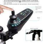 Foldable Electric Wheelchair with Headrest – 120KG Capacity
