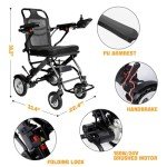Lightweight All-Terrain Folding Electric Wheelchair for Seniors