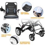 Lightweight All-Terrain Folding Electric Wheelchair for Seniors