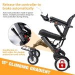Lightweight All-Terrain Folding Electric Wheelchair for Seniors