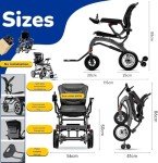 Lightweight Folding Power Wheelchair for All Terrain