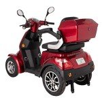 Fast Electric Mobility Scooter in Red with Battery