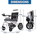 Lightweight Portable Electric Wheelchair for Travel 280lbs
