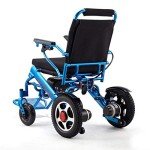 YuCar Lightweight Folding Electric Wheelchair - 220 lb Support